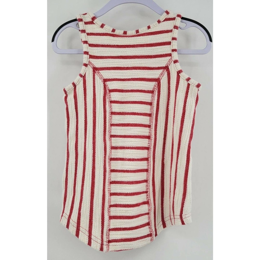 Hanna Andersson Size 12-24 mo (80) Sleeveless Red White Stripe Dress - Picture 4 of 9